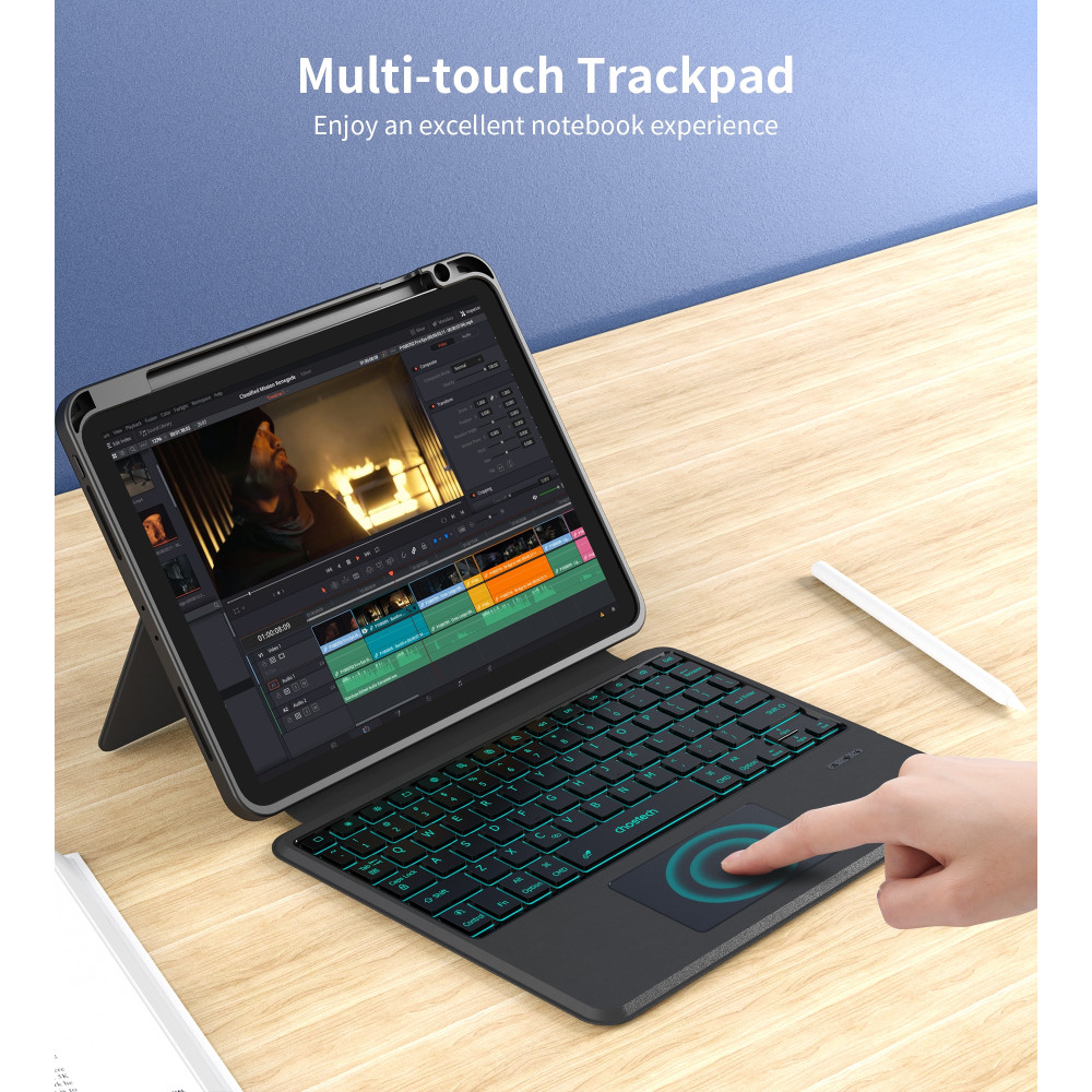 Choetech 6932112104625 BH-018 Wireless KB Case with Touchpad and backlight for iPad 11" - Image 4