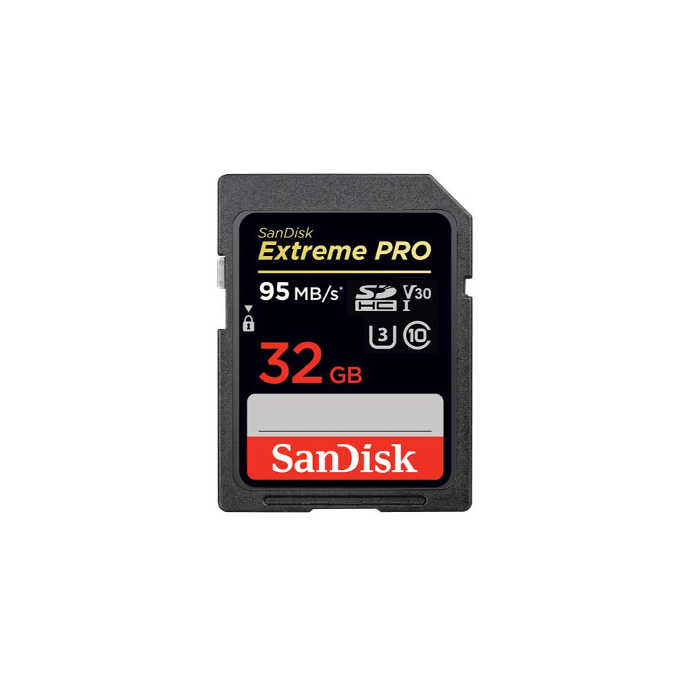 Sandisk SDSDXXG-032G-GN4IN 32GB Extreme PRO Memory Card 95MB/s Full HD & 4K UHD Class 30 Speed Shock Proof Temperature Proof Water Proof X-ray Proof Digital Camera - Image 1