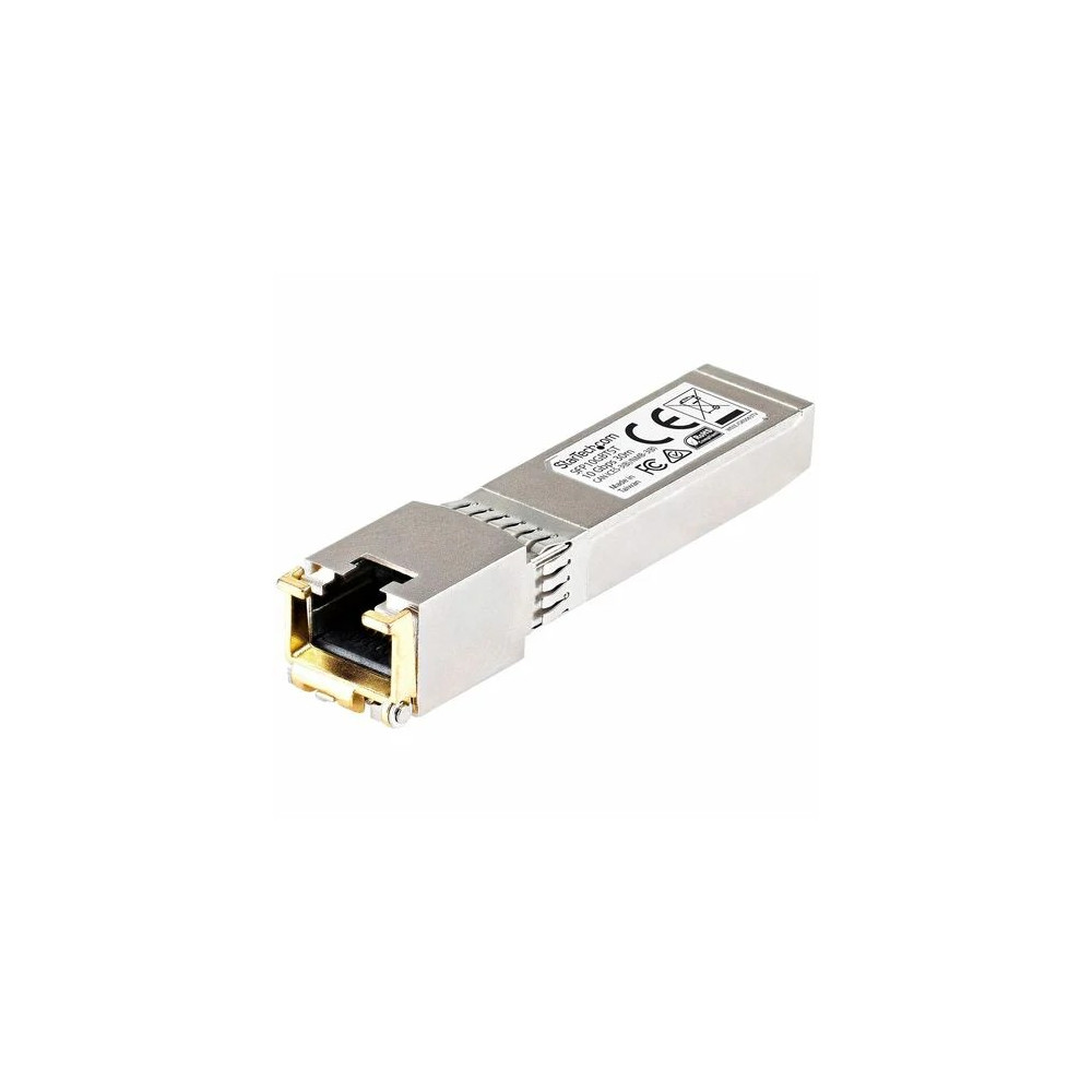 StarTech SFP10GBTCST Cisco SFP-10GB-T-X Compatible SFP+ Module - 10GBASE-T - 10GE Gigabit Ethernet SFP+ SFP to RJ45 Cat6/Cat5e Transceiver - 30m - Cisco SFP-10GB-T-X Compatible SFP+ - 10GBASE-T 10 Gbps - 10GbE Module - 10GE Gigabit Ethernet SFP+ Copper Tr