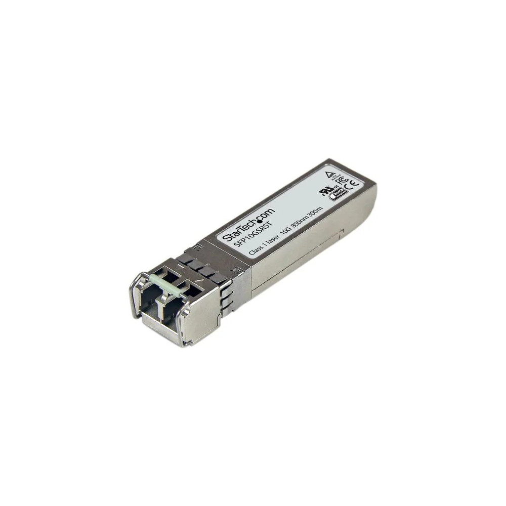 StarTech SFP10GSRST SFP+ - 1 x LC Duplex 10GBase-SR Network - 1 Each - For Data Networking, Optical Network - Optical Fiber - Multi-mode - 10 Gigabit Ethernet - 10GBase-SR - Hot-pluggable, Hot-swappable