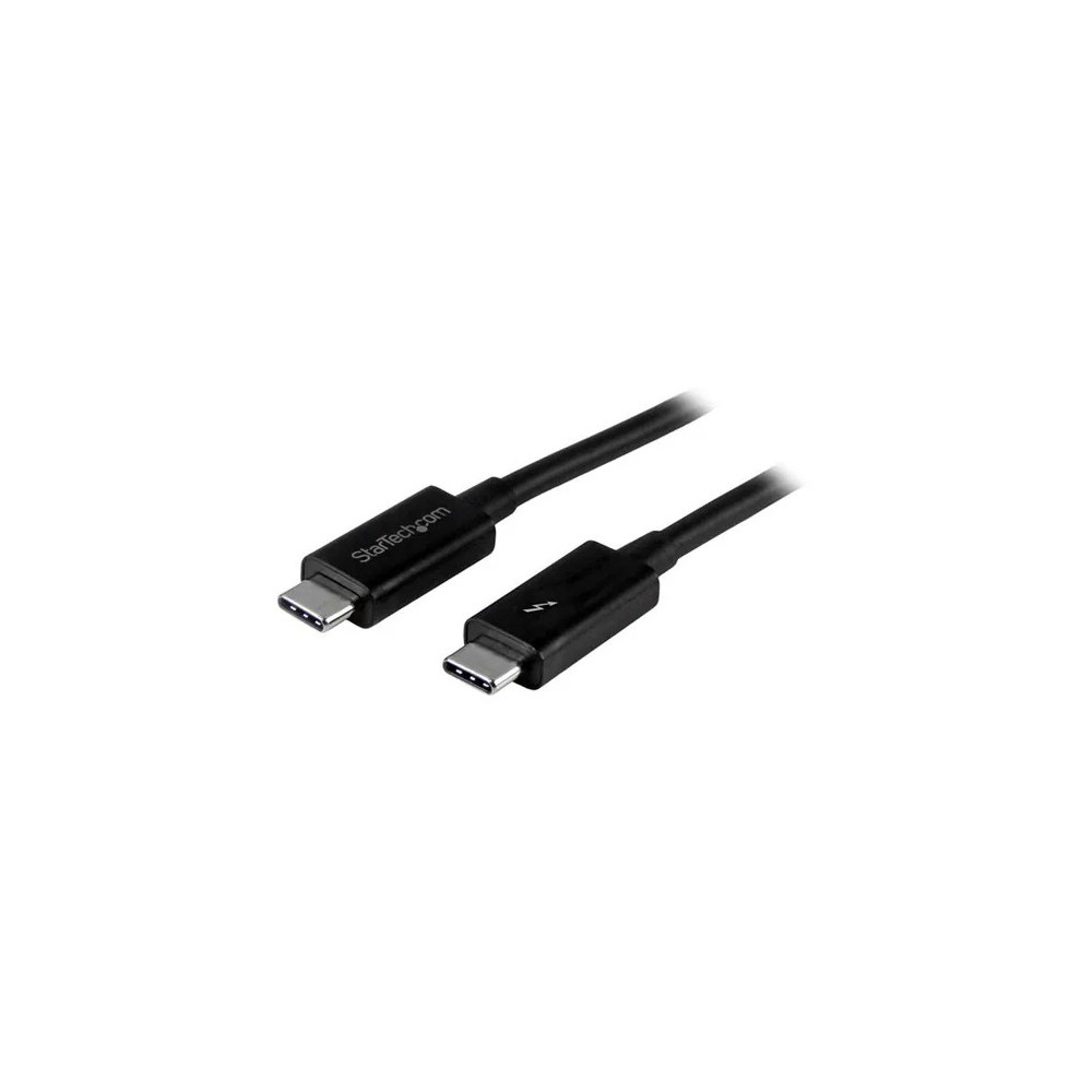 StarTech TBLT3MM1M 1m (3.3ft) Thunderbolt 3 Cable, 20Gbps, 100W PD, 4K Video, Thunderbolt-Certified, Compatible w/ TB4/USB 3.2/DisplayPort - 1m (3.3ft) Passive Thunderbolt 3 cable - Delivers consistent 20 Gbps performance - Compatible with TB4, USB4/USB-C