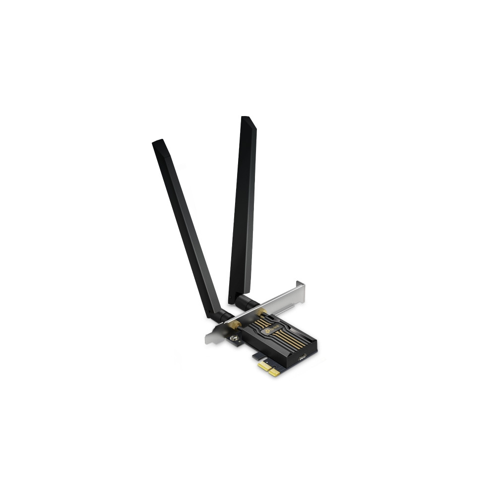 TP-LINK ARCHER TBE552E BE9300 Wi-Fi 7 Bluetooth 5.4 PCIe Adapter, 5760 Mbps at 6 GHz + 2880 Mbps at 5 GHz + 688 Mbps at 2.4 GHz, 2× High Gain Tri-Band - Image 1