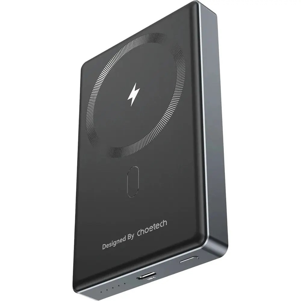 Choetech 6932112107930 B739-BK 20W Slim USB-C 10000mAh Magnetic Power Bank - Black - Image 3
