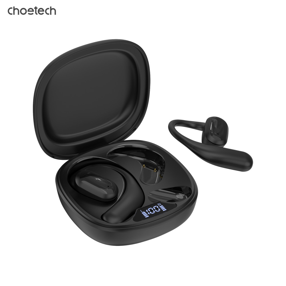 Choetech 6932112107213 BH-T25 OWS Painless new Concept Bluetooth V5.3 TWS Play time: 6 hours - Black - Image 1