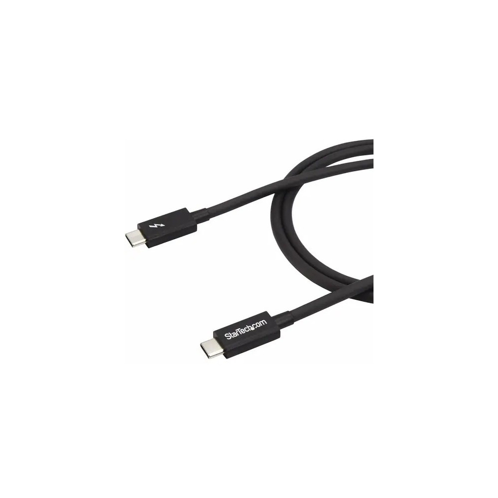 StarTech TBLT3MM1M 1m (3.3ft) Thunderbolt 3 Cable, 20Gbps, 100W PD, 4K Video, Thunderbolt-Certified, Compatible w/ TB4/USB 3.2/DisplayPort - 1m (3.3ft) Passive Thunderbolt 3 cable - Delivers consistent 20 Gbps performance - Compatible with TB4, USB4/USB-C