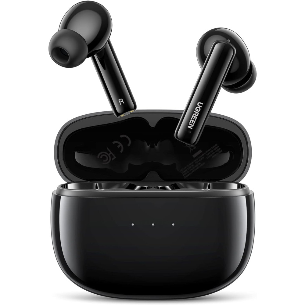 UGREEN 6957303894017 90401 HiTune T3 Active Noise-Cancelling Wireless Earbuds (Black) - Image 1