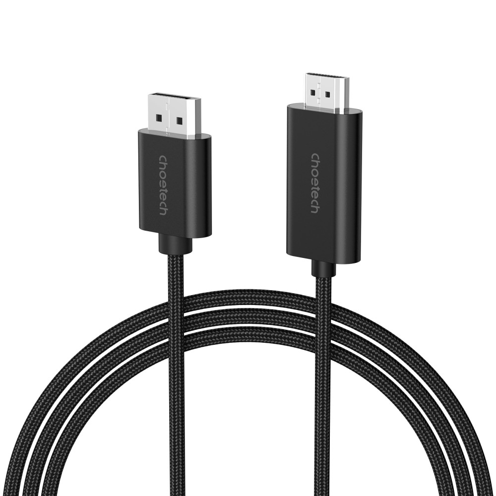 Choetech 6932112105516 XDH01 4K@60Hz DP to HDMI Cable Braided DisplayPort to HDMI 2M - Image 2