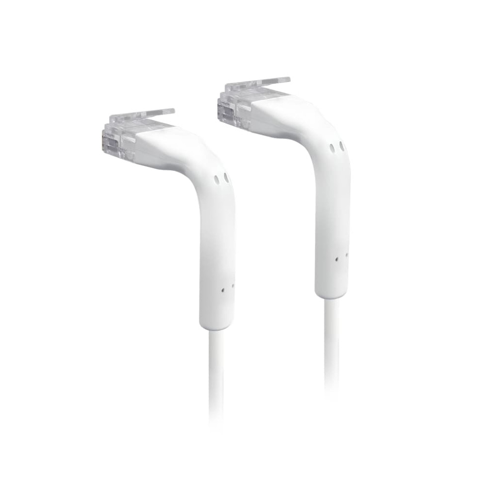 Ubiquiti U-CABLE-PATCH-0.3M-RJ45 UniFi Patch Cable, Length 0.3m, White, Ultra-Thin Patch Cable With GbE Support And Flexible, Bendable Boots For Enhanced Installati. - Image 1