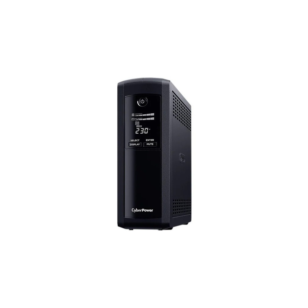 CyberPower VP1600ELCD Systems Value Pro - - 1600VA / 960W Line Interactive UPS - 2* 12V/9AH - 2 Yrs Adv. Replacement WTY Incl. internal Batteries