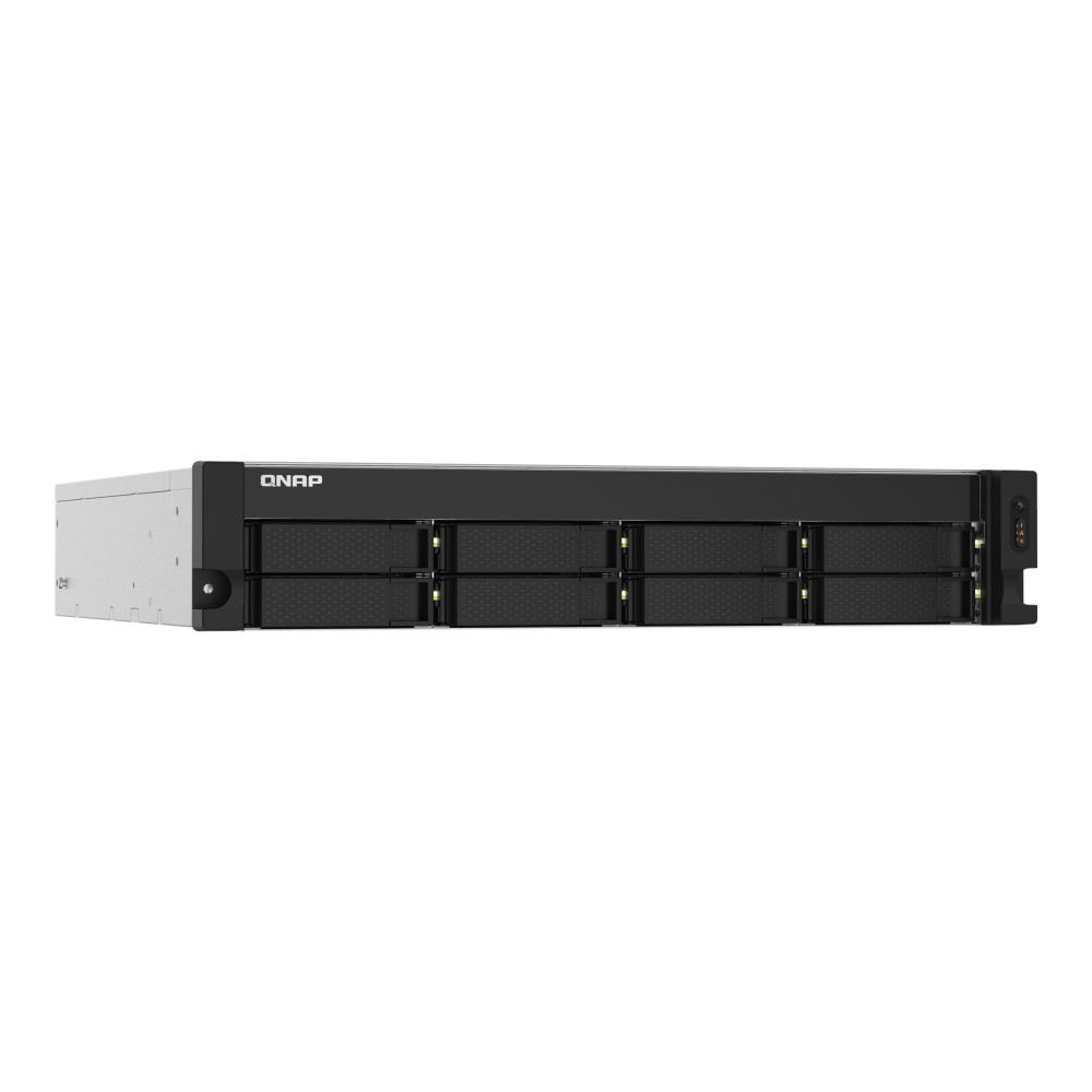 QNAP TS-832PXU-4G 8-BAY NAS 3.5"(0/8), ARM QC-1.7GHz, 4GB, 2.5GbE(2), SFP+(2), 2U RACK, 3YR WTY