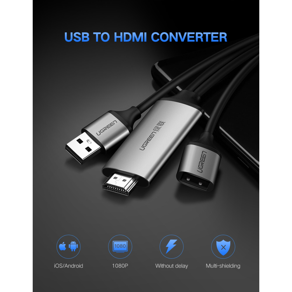 UGREEN 6957303852918 50291 USB to HDMI Digital AV Adapter - Image 1