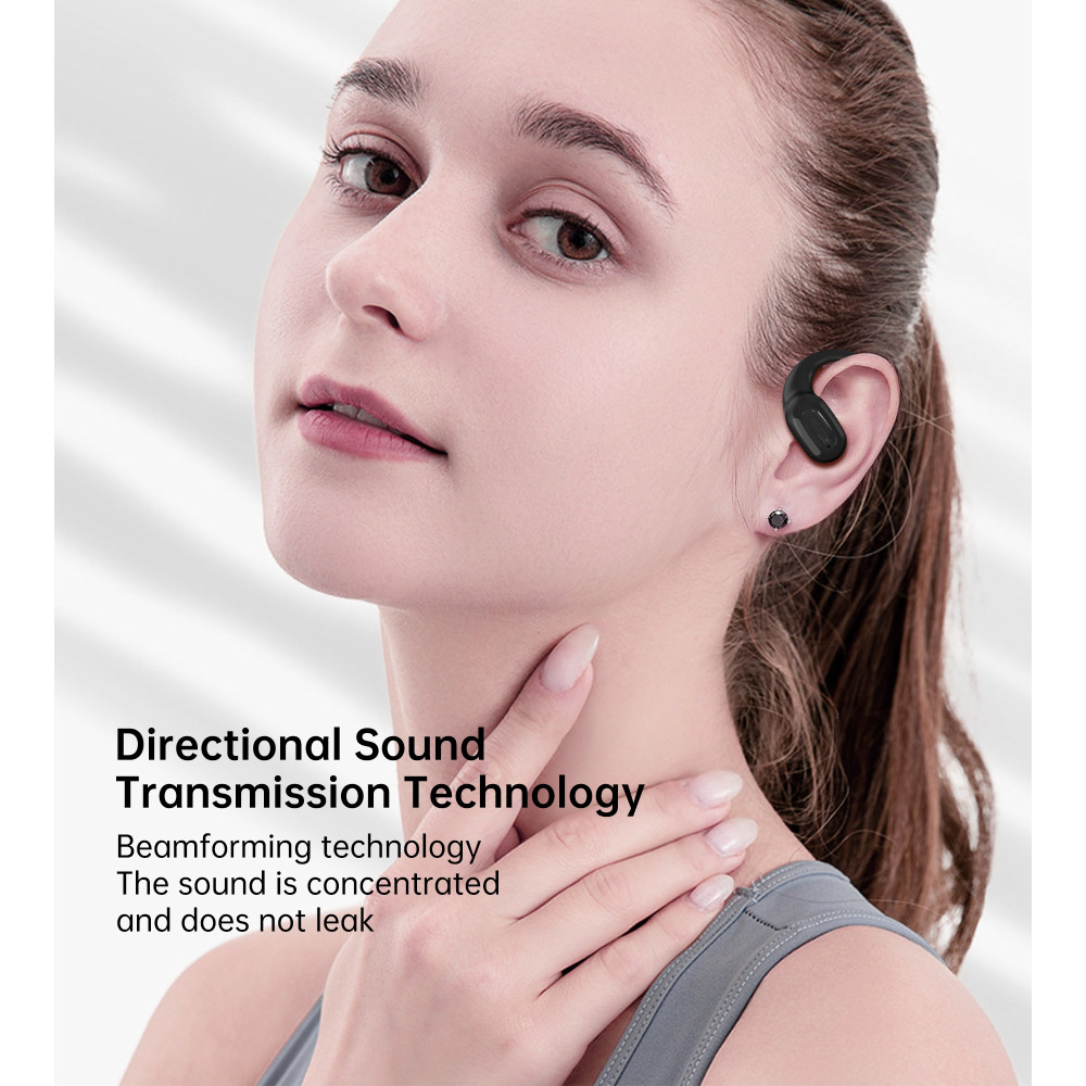Choetech 6932112107213 BH-T25 OWS Painless new Concept Bluetooth V5.3 TWS Play time: 6 hours - Black - Image 3