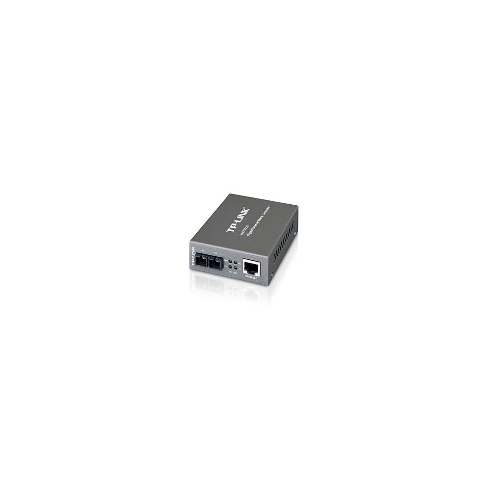 TP-LINK MC210CS 1000Mbps RJ45 to 1000Mbps single-mode SC fiber Converter, Full-duplex, up to 15Km, switching power adapter, chassis TL-MC1400 rack-mou - Image 1
