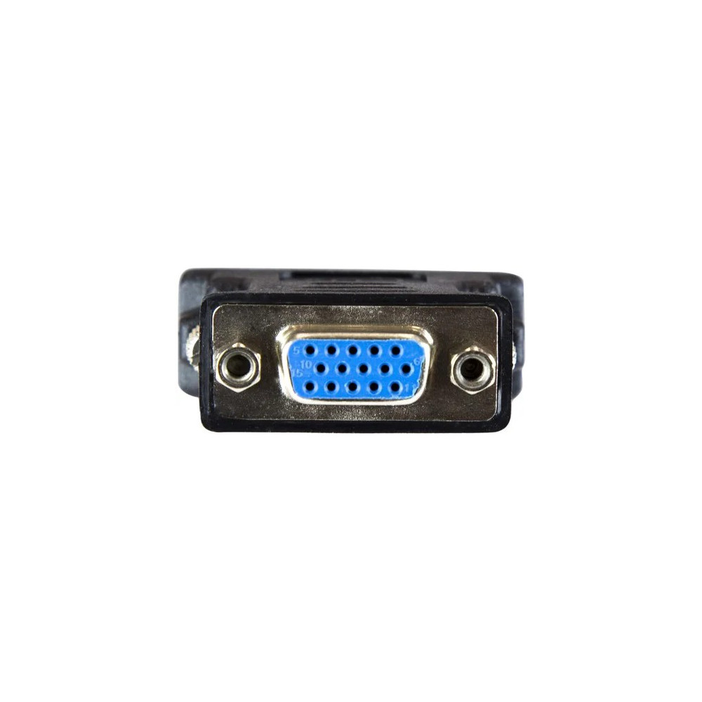 StarTech DVIVGAMFBK DVI to VGA Cable Adapter - Black - M/F - 1 x 29-pin DVI-I (Dual-Link) Video Male - 1 x 15-pin HD-15 VGA Female - Black