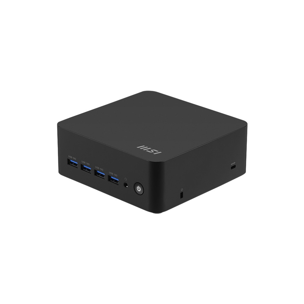 MSI CUBI Z AI 8M-007BAP-BAR58645SXX Cubi Z AI 8M with Hawk Point R5, Ryzen 5 8645HS/Up to DDR5/dTPM/2*M.2/2*HDMI/2*USB C 4.0/4*Display/2*LAN/Wifi6E/Card Reader/Power Switch Cable/3Y - Image 1