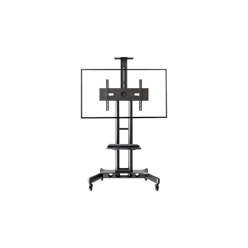 Atdec AD-TVC-45 MOBILE CART FOR MED/LARGE DISPLAYS UP TO 45KG (65"), H/ADJ, VESA UP TO 600X400, 5YR - Image 1