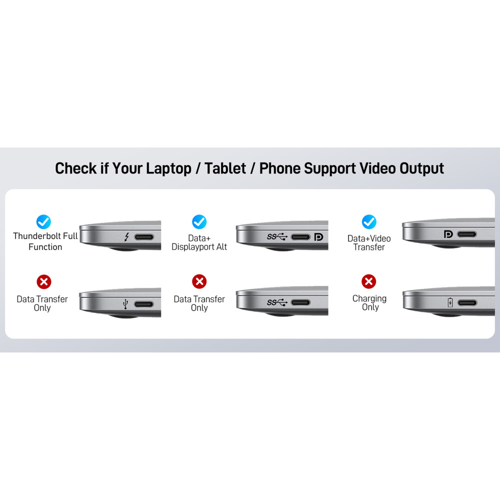 BENFEI 6971785943490 000374BK 5G Wireless USB-C to HDMI Transmitter and Receiver + 65WPD (30M) 1920 x 1080P@60Hz - Image 7