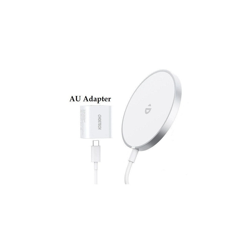 Choetech 6932112100160 MQ00117-SL (T517+AC) 15W MagLeap Magnetic Wireless Charger + AC - Image 1