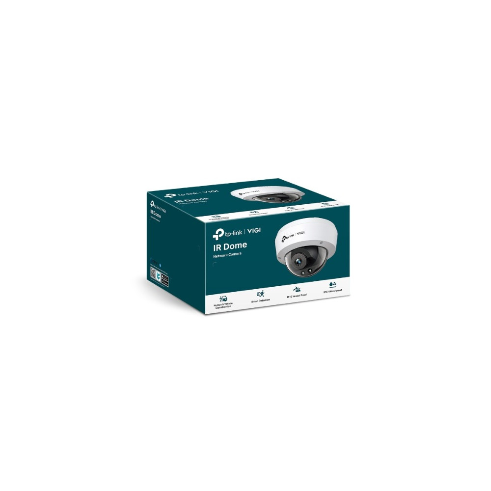 TP-LINK VIGI C240I(4MM) VIGI 4MP C240I(4mm) IR Dome Network Camera, 4mm Lens, Smart Detection, 3YW - Image 1