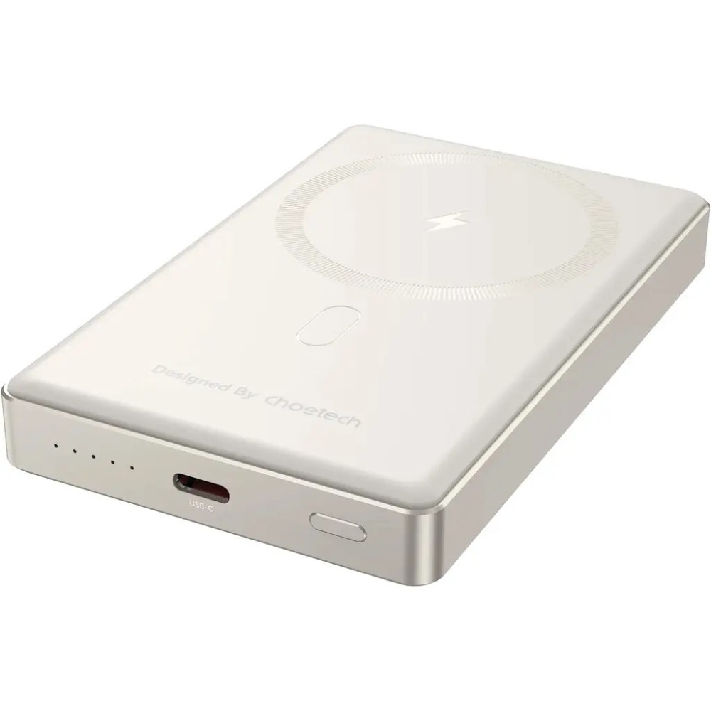 Choetech 6932112107978 B739-WH 20W Slim USB-C 10000mAh Magnetic Power Bank -White - Image 3