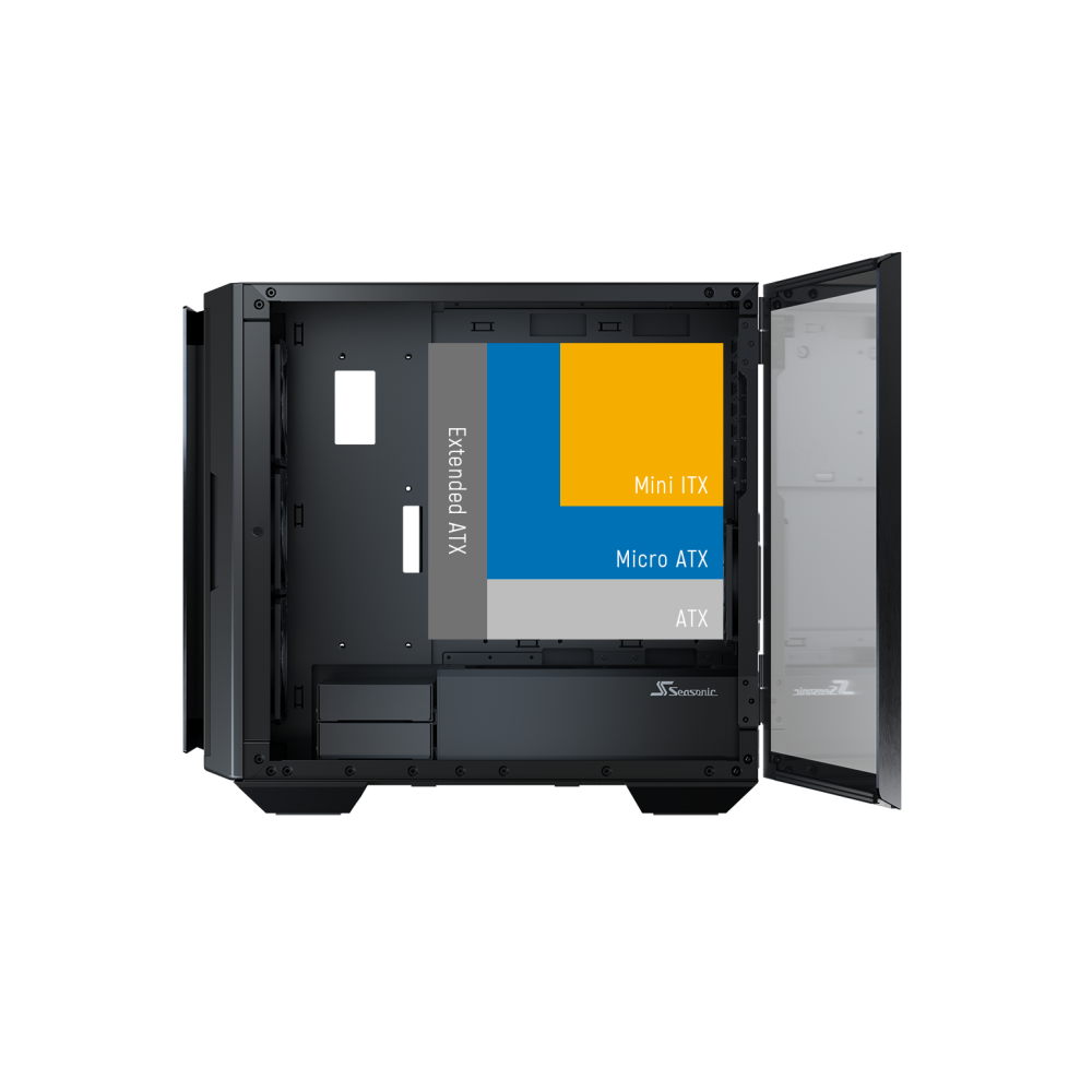 Seasonic CASSEAQ704DPC8501 Syncro Q704 Aluminum Case with Syncro DPC-850 850W 80 Plus Platinum PSU & Connect Module RED DOT AWARD WINNER 2021 - Image 5