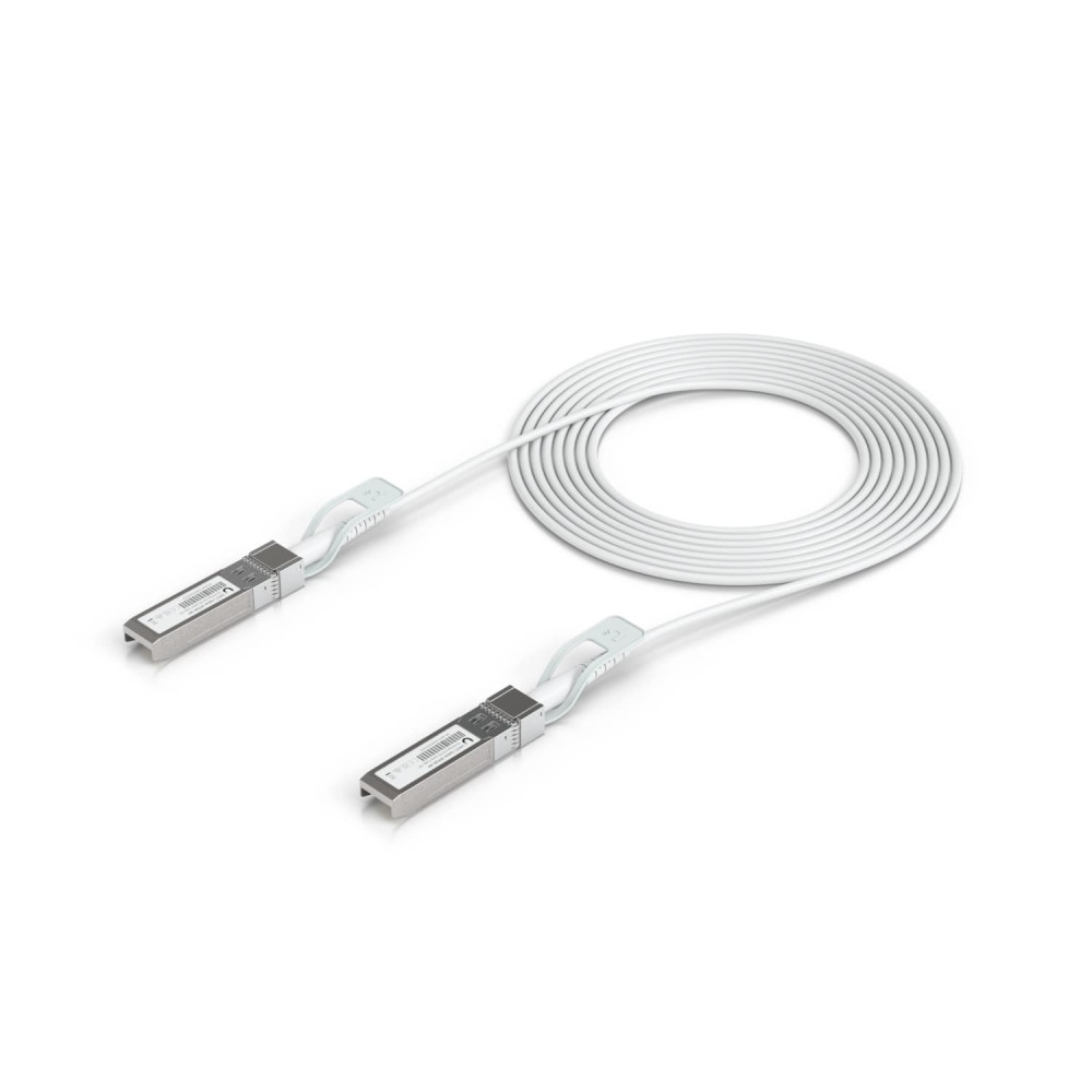 Ubiquiti UACC-UPLINK-SFP28-3M Uplink Cable Direct Attach Cable, 3M,Auto Link Optimization For Seamless 1G SFP,10G SFP+, 25G SFP28 Intercon Between UniF Items - Image 1