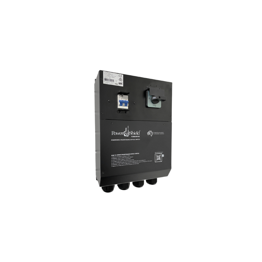 PowerShield PSMBSW10K WALL MOUNT 1:1 MAINTENANCE BYPASS SWITCH FOR 6KVA OR 10KVA UPS, HW, INTERLOCKED - Image 1