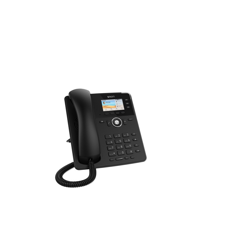 Snom D717 4 Line Professional IP Phone, Gbit port & 1 USB port, 4 Context-sensitive Function Keys, Wideband Audio - Image 1
