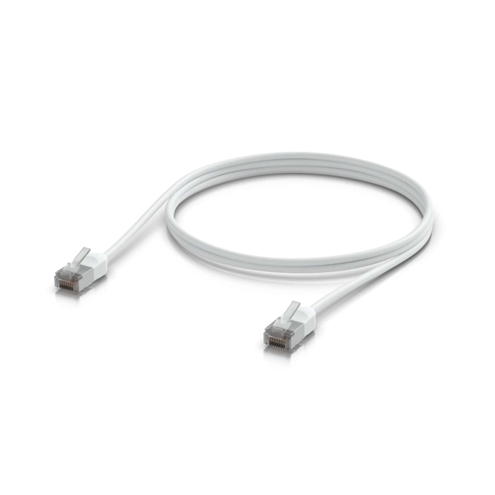 Ubiquiti UACC-CABLE-PATCH-OUTDOOR-C6A-1M-W UniFi Premium Patch Cable Outdoor, 1M, White, Ultra-thin, Rugged, Shielded Patch, Designed &Optimized, For 10 GbE Networking, - Image 1