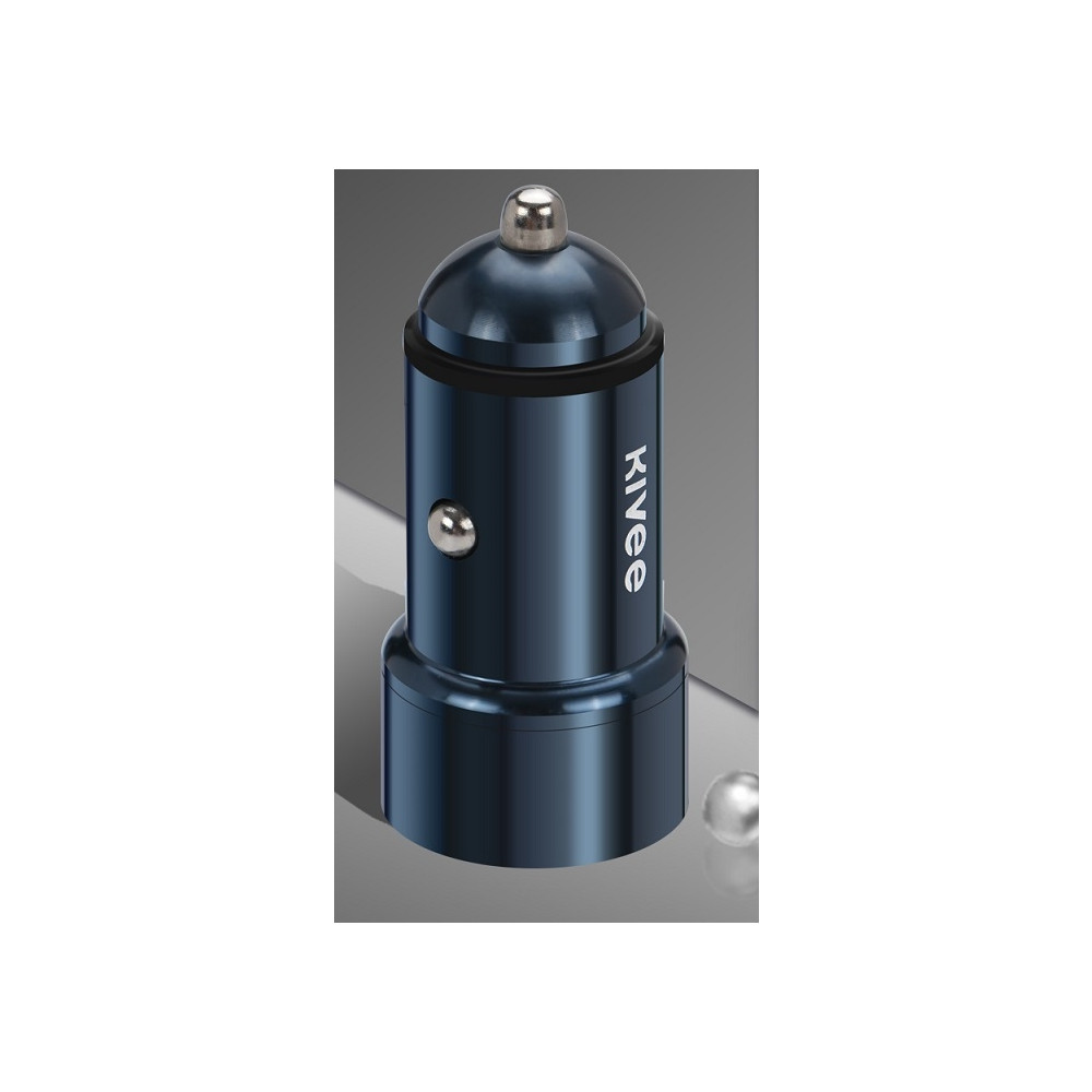 KIVEE 6971239575673 UT202 car charger with Dual USB - DC 12-24V for Cars, Vans, Trucks, 2.4A x 2 -Dark Blue - Image 4