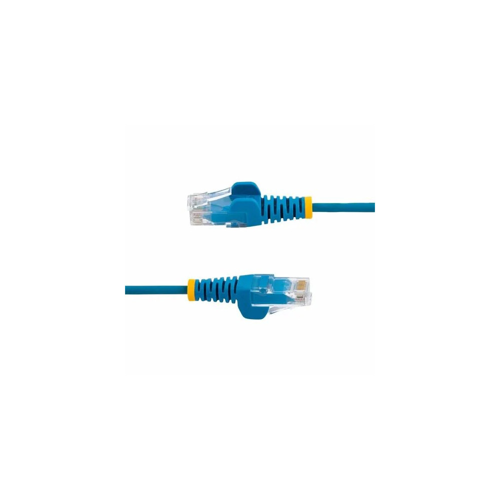 StarTech N6PAT300CMBLS 3 m CAT6 Cable - Slim CAT6 Patch Cord - Blue - Snagless RJ45 Connectors - Gigabit Ethernet Cable - 28 AWG - Slim CAT6 cable is 36% thinner than a standard CAT 6 network cable - Patch cable is tested to comply with Categor - Image 10