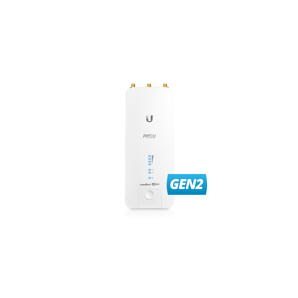 Ubiquiti RP-5AC-GEN2 Rocket AC Prism Gen2 5GHz Radio with speeds up to 450+Mbps, 50+ Client Capacity, Integrated GPS sync, - Image 1