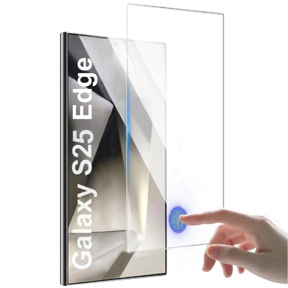 USP SPSAMS25E Samsung Galaxy S25 Edge 5G (6.7') 2.5D Tempered Glass Screen Protector Clear - 9H Hardness, Scratch-proof, 5 Years Warranty - Image 1