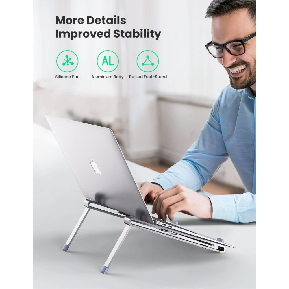 UGREEN 6957303887057 80705 Aluminum Laptop Stand Holder - Image 4