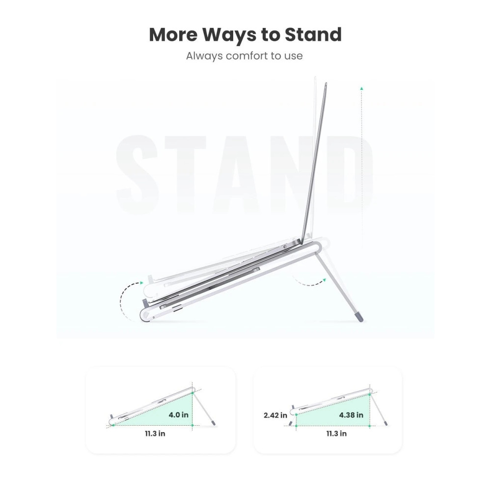 UGREEN 6957303887057 80705 Aluminum Laptop Stand Holder - Image 5