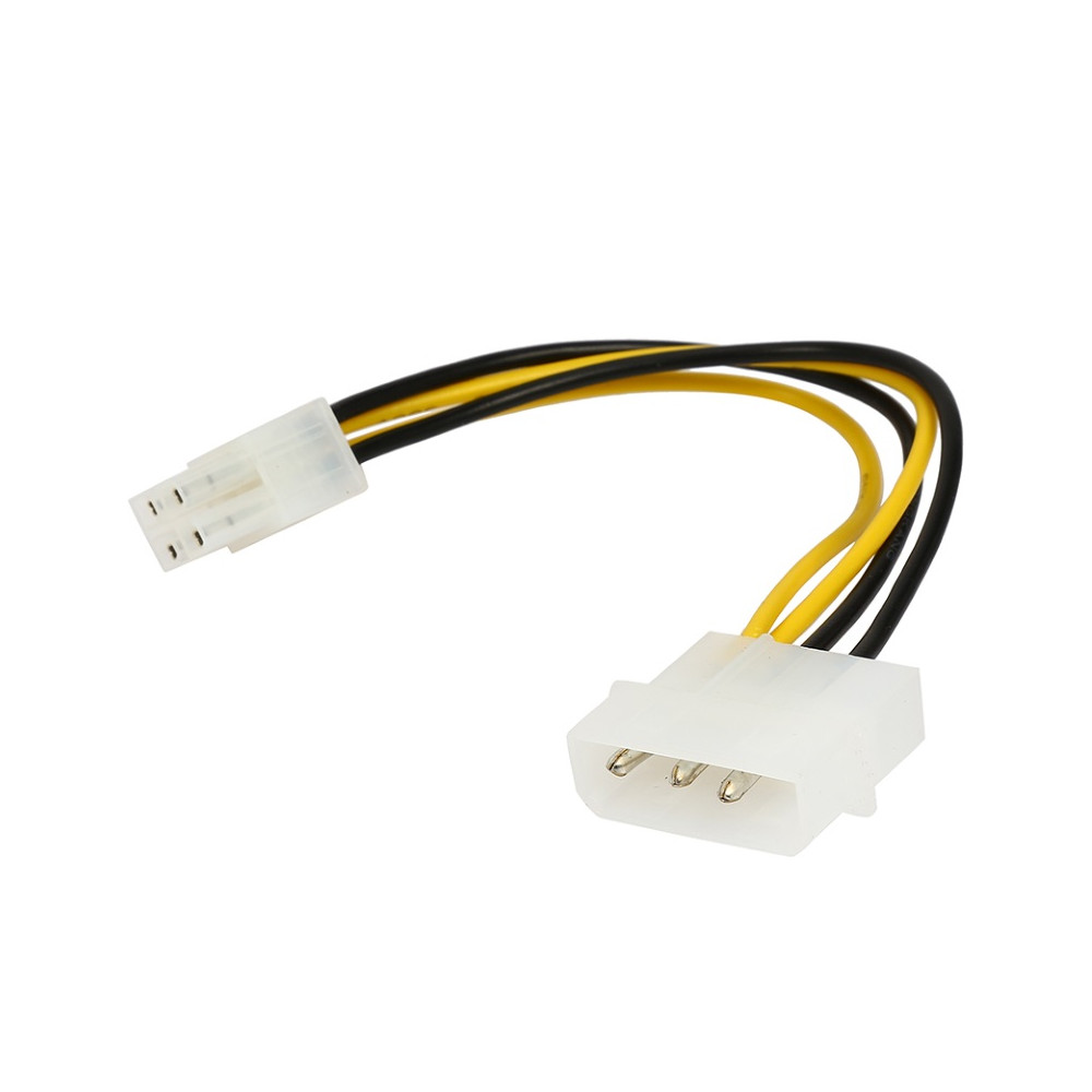 Astrotek AT-MOLEX-TO-EPS Internal Power Molex Cable 25cm - 4 pins Male to EPS 8 pins Female 12V Motherboard Power Supply Adapter Converter - Image 1