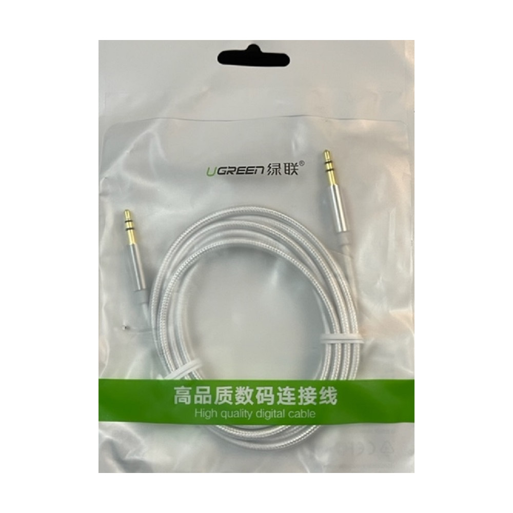 UGREEN 6957303853687 50368 Premium 3.5mm male to 3.5mm male cable 2M White - Image 2