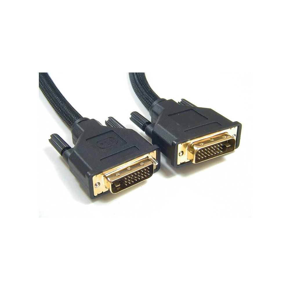 Astrotek AT-DVID-MM-2M DVI-D Cable 2m - 24+1 pins Male to Male Dual Link 30AWG OD8.6mm Gold Plated RoHS - Image 1