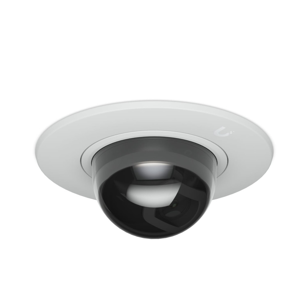 Ubiquiti UACC-G5-DOME-ULTRA-FM-SB-W G5 Dome Camera Ultra Flush Mount,White, Accessory For Recessed Instal Into A Wall/Ceiling With Smoked Bubble Enhanced Discretion - Image 1