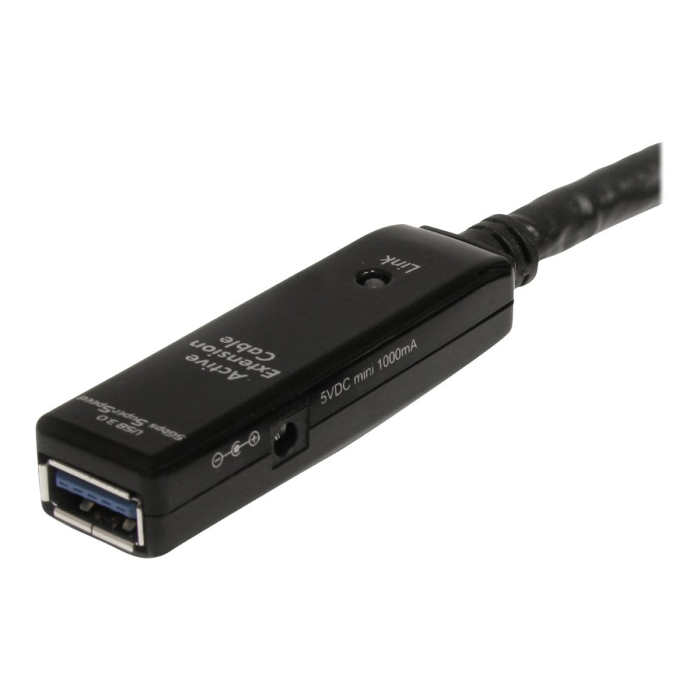 StarTech USB3AAEXT10M 10M USB 3.0 A TO A EXTENSION CABLE, M/F, BLACK, LED, LTW - Image 1