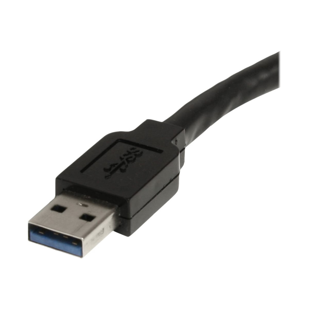 StarTech USB3AAEXT10M 10M USB 3.0 A TO A EXTENSION CABLE, M/F, BLACK, LED, LTW - Image 2