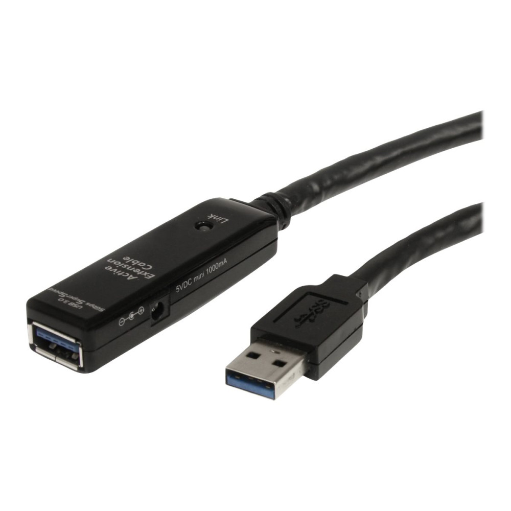 StarTech USB3AAEXT10M 10M USB 3.0 A TO A EXTENSION CABLE, M/F, BLACK, LED, LTW - Image 3