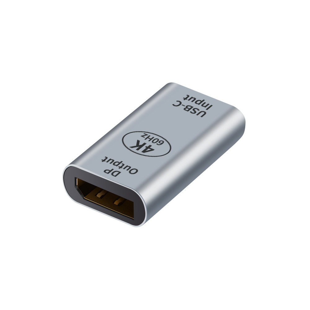 Astrotek AT-USBCDP-FF USB-C to DP DisplayPort Female to Female Adapter support 4K@60Hz for iPad Pro Macbook Air Samsung Galaxy MS Surface Dell XPS - Image 1