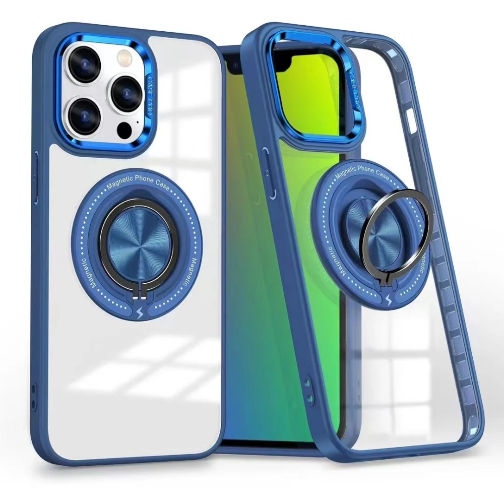 USP 6976552043915 Apple iPhone 18 Pro Max / iPhone 17 Pro Max (6.9') MagSafe Case with Ring Holder Dark Blue - Drop Resistance, Scratch Protection, 1 Year Warranty - Image 1
