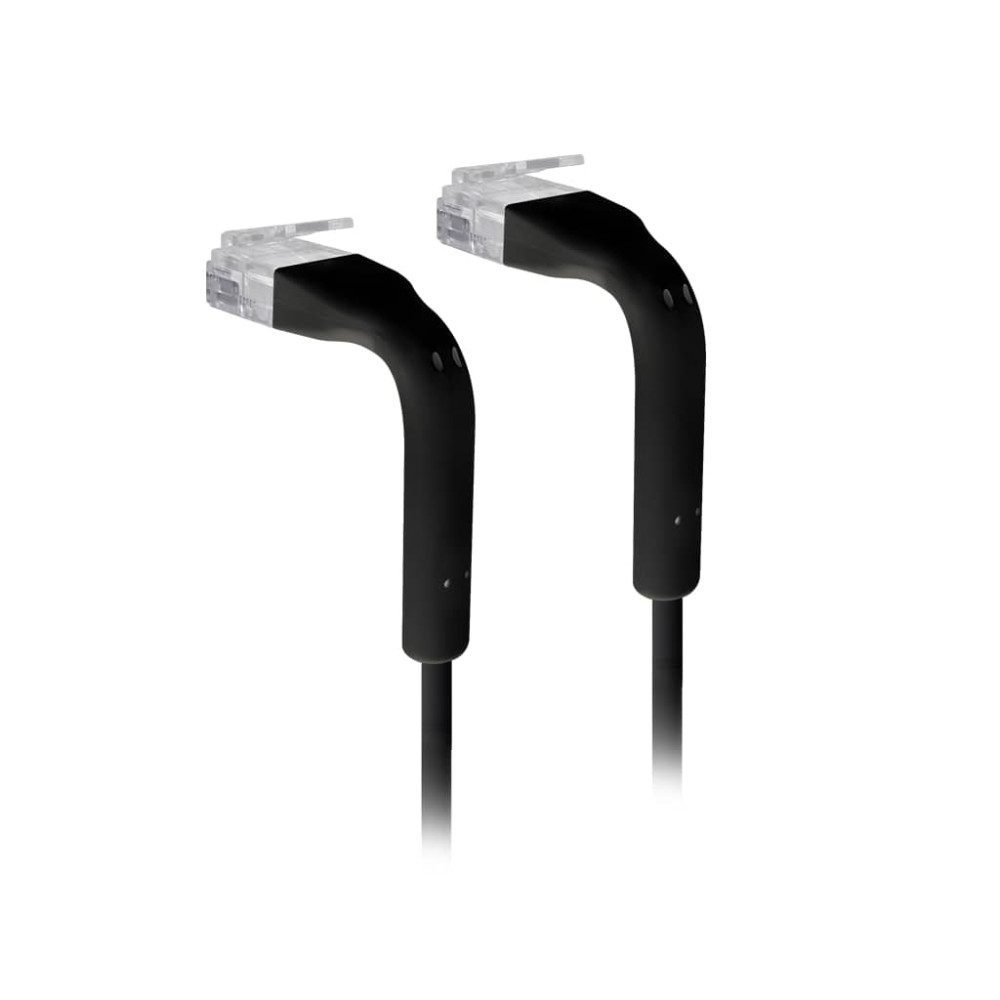 Ubiquiti U-CABLE-PATCH-0.3M-RJ45-BK UniFi Patch Cable, Length 0.3m, Black, Ultra-Thin Patch Cable With GbE Support And Flexible, Bendable Boots Enhanced Installation Versatility - Image 1