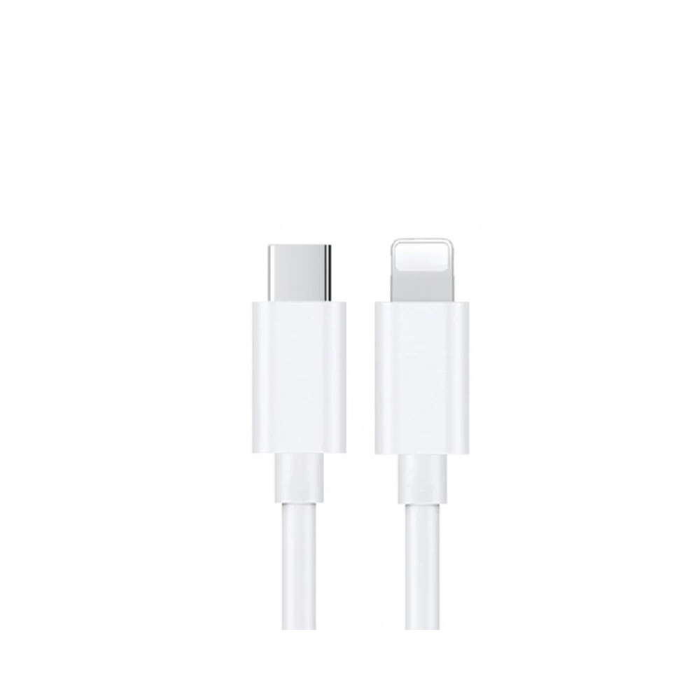 USP 6972475750589 Lightning to USB-C Fast Charge Cable (1M) White - Support 2.4A,480Mbps Transfer, Universal iOS Compatibility, 5 Years Warranty - Image 1
