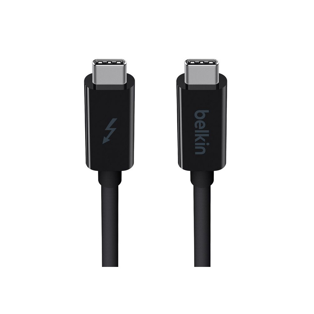 Belkin F2CD081DS1M-BLK Thunderbolt 3 Cable USB-C to USB-C (1M) - Black , 60W PD, 20Gbps, 4K/Ultra-HD, Thunderbolt Certified, 2 Years Warranty - Image 1
