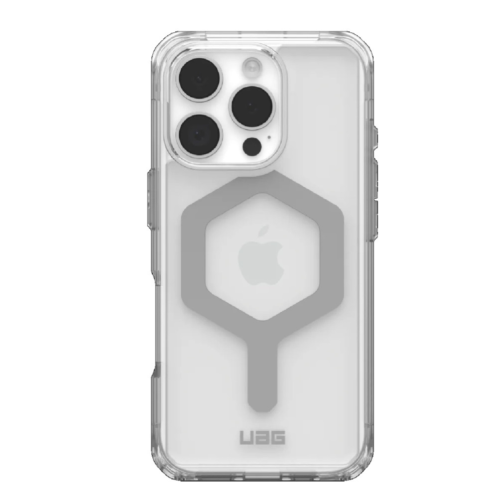 UAG 114480114333 Plyo MagSafe Apple iPhone 16 Pro (6.3') Rugged Case - Ice/Silver , 16ft. Drop Protection (4.8M), Armored Shell, 10 Years Warranty - Image 1