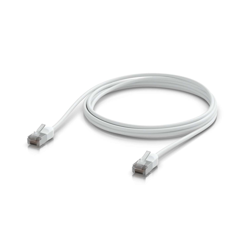 Ubiquiti UACC-CABLE-PATCH-OUTDOOR-C6A-3M-W UniFi Premium Patch Cable Outdoor, 3M, White, Ultra-thin, Rugged, Shielded Patch, Designed &Optimized, For 10 GbE Networking, - Image 1