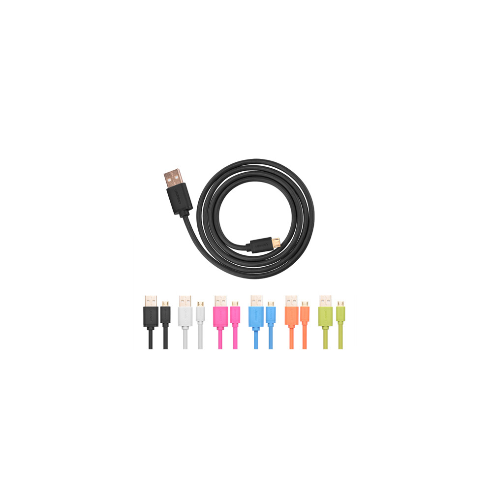UGREEN 6957303818365 10836 Micro USB2.0 male to USB male cable Gold-plated 1M Black - Image 1